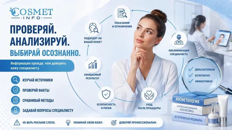 Как проверять информацию о косметологических процедурах перед визитом к специалисту