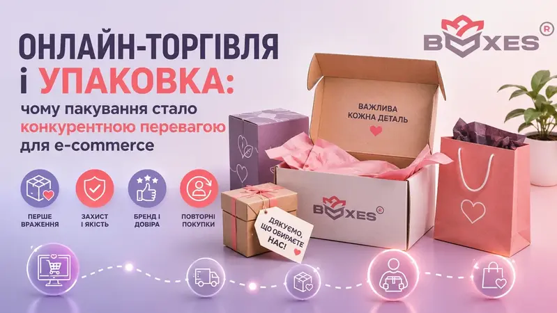 Онлайн-торгівля і упаковка: чому пакування стало конкурентною перевагою для e-commerce