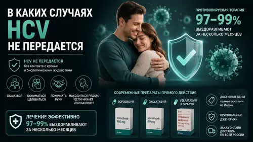 В каких случаях HCV не передается