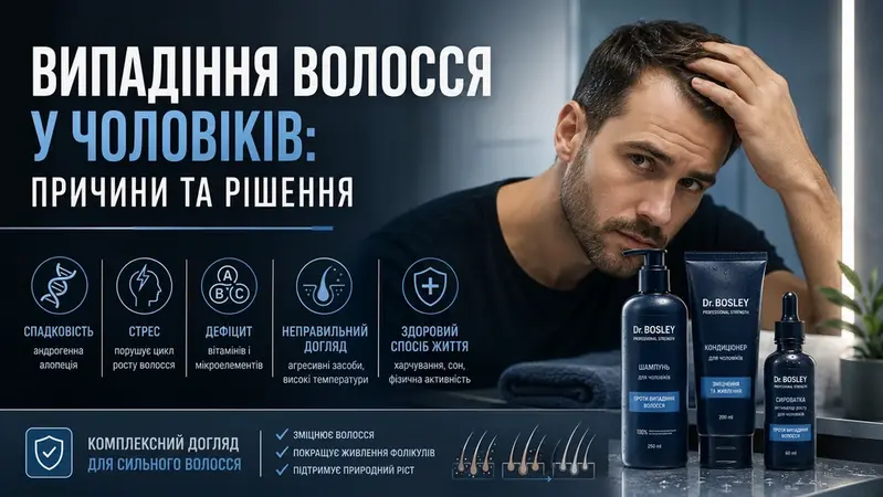 Випадіння волосся у чоловіків: причини та рішення