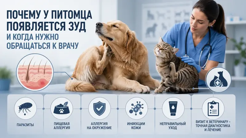 Почему у питомца появляется зуд и когда нужно обращаться к врачу