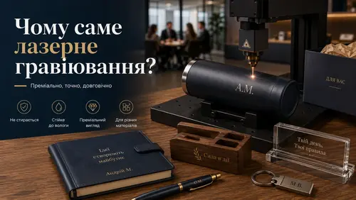 Чому саме лазерне гравіювання для подарунків