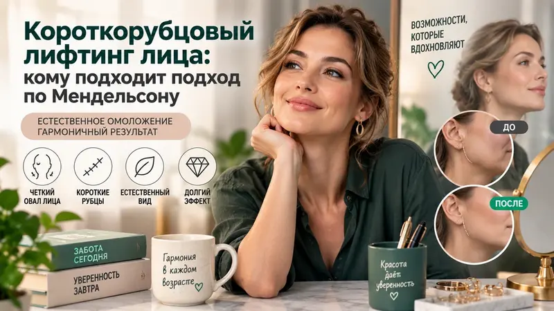 Короткорубцовый лифтинг лица: кому подходит подход по Мендельсону
