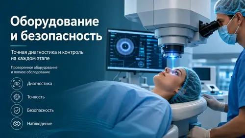 оборудование и безопасность лазерной коррекции зрения