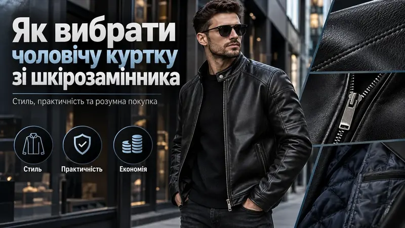 Як вибрати чоловічу куртку зі шкірозамінника: стиль, практичність та розумна покупка