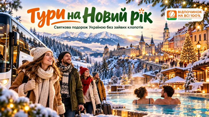 Тури на Новий рік: святкова подорож Україною без зайвих клопотів