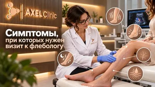 Симптомы, при которых нужен визит к флебологу