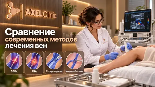 Сравнение современных методов лечения вен