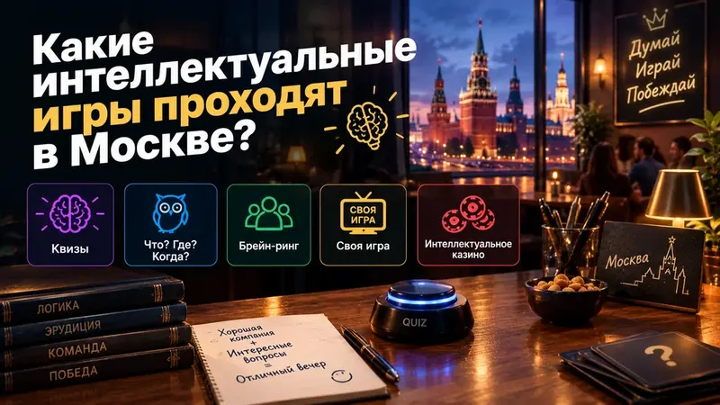 Какие интеллектуальные игры проходят в Москве?